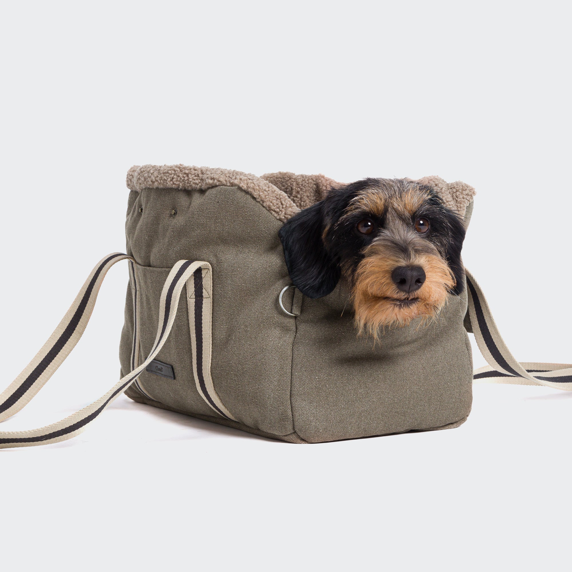 Dog Bag Lucca Canvas Sand1