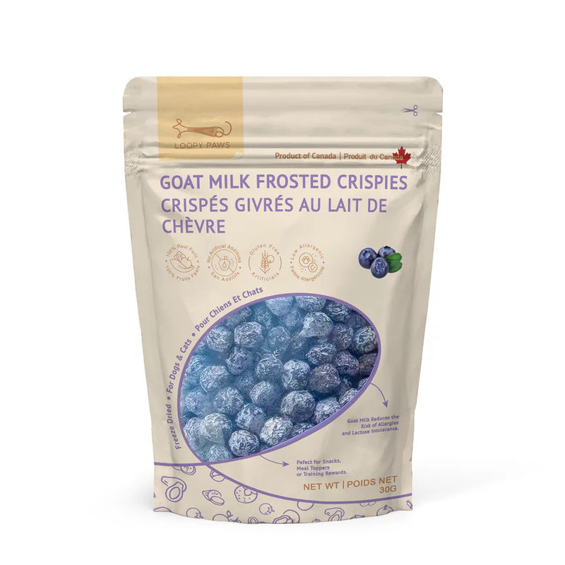 Freeze-Dried - Goat Milk Frosted Crispies - Blueberry