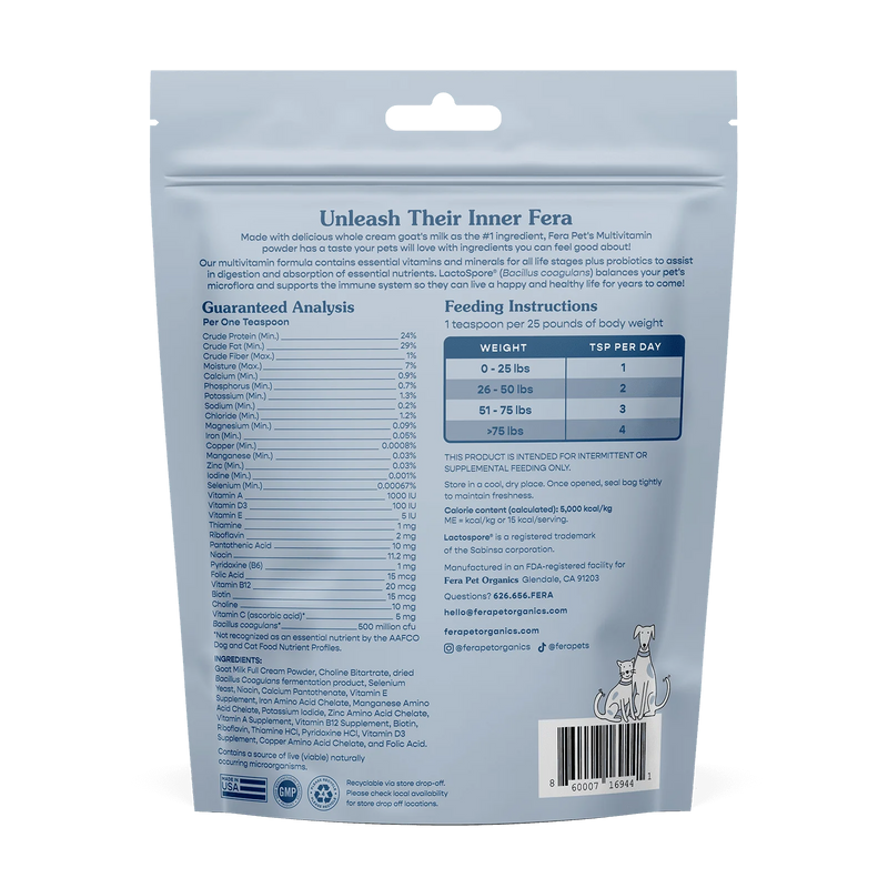 Multivitamin Goat Milk Topper For Dogs and Cats