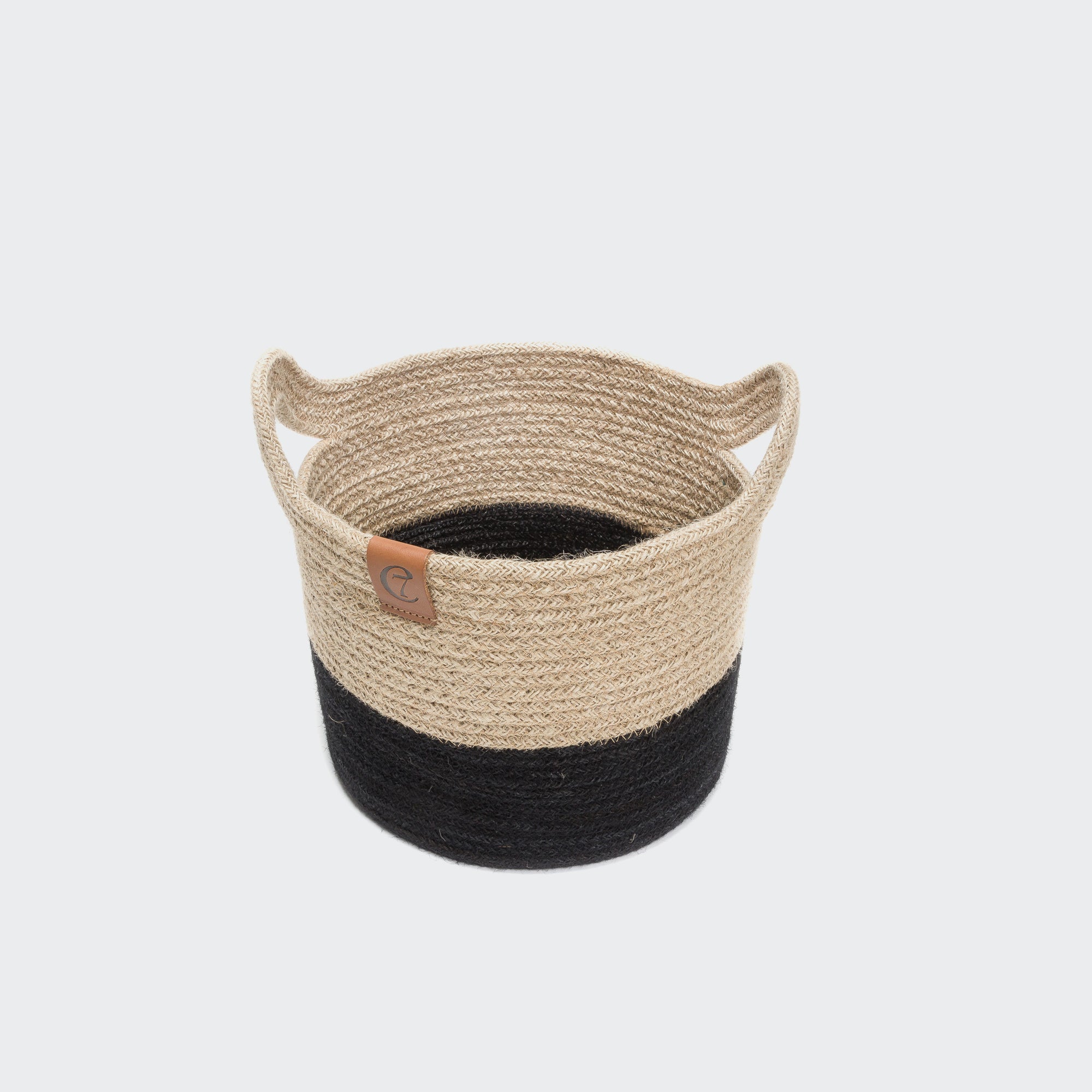 Panier de rangement en jute
