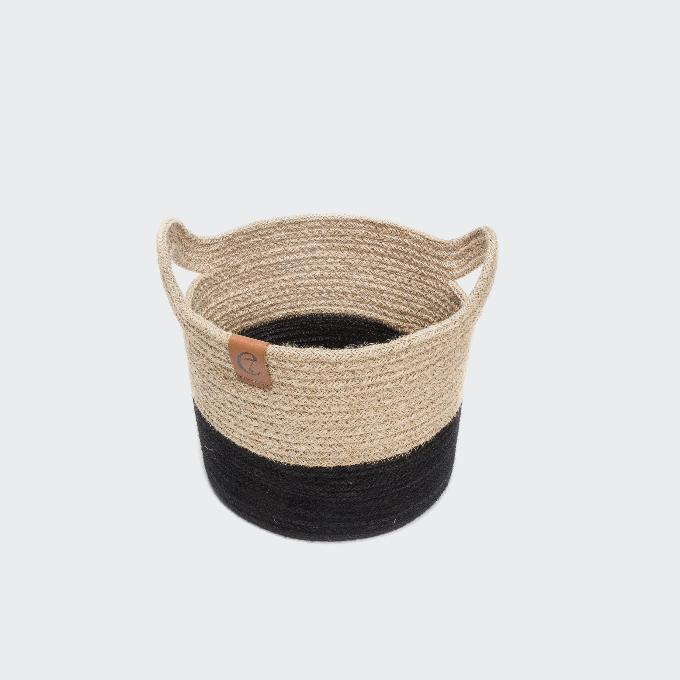 Panier de rangement en jute