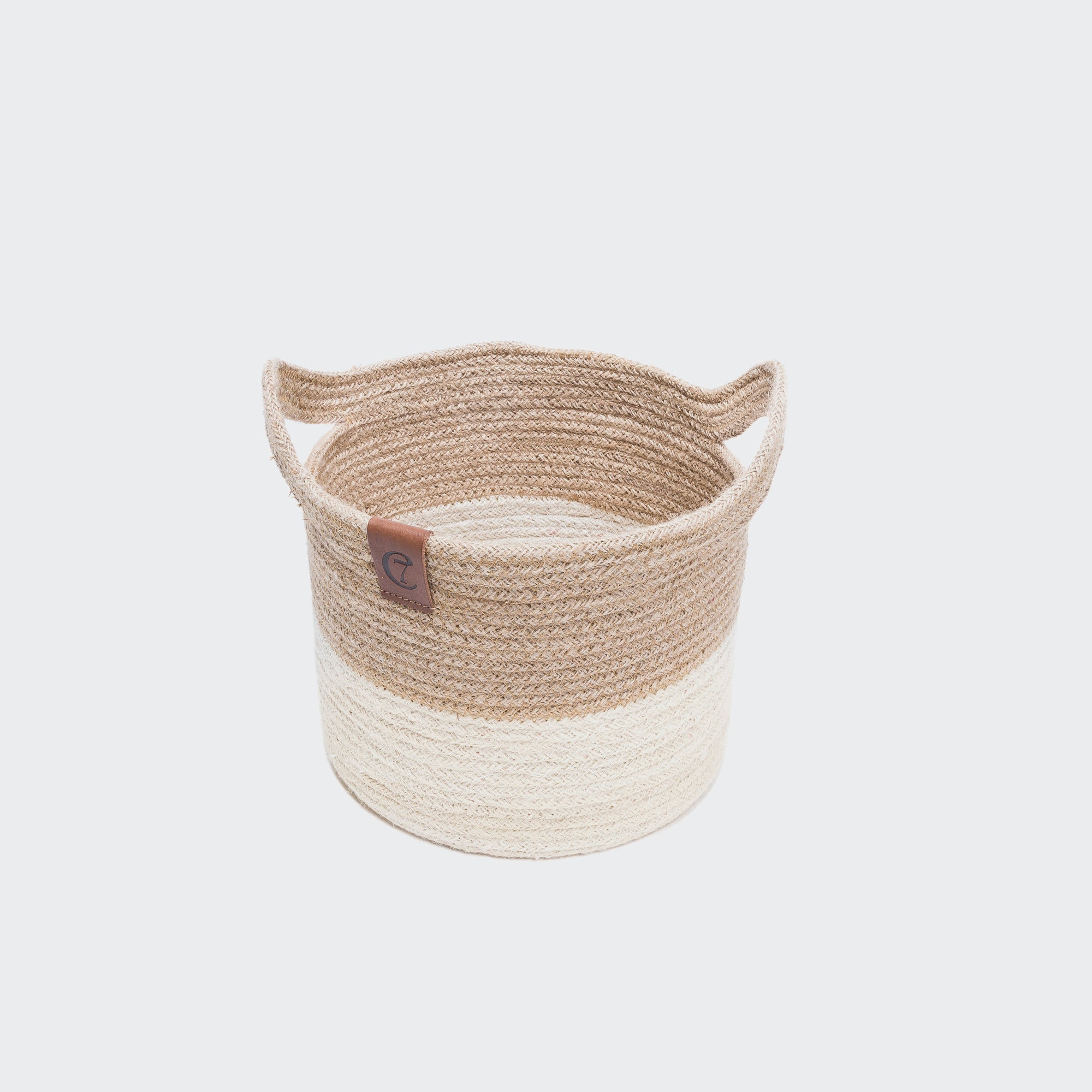 Panier de rangement en jute