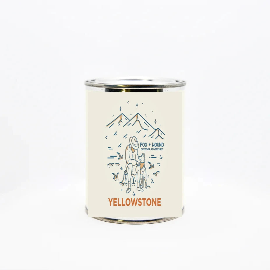 Fox + Hound National Park Series YELLOWSTONE Soy Candle Outdoor Adventures