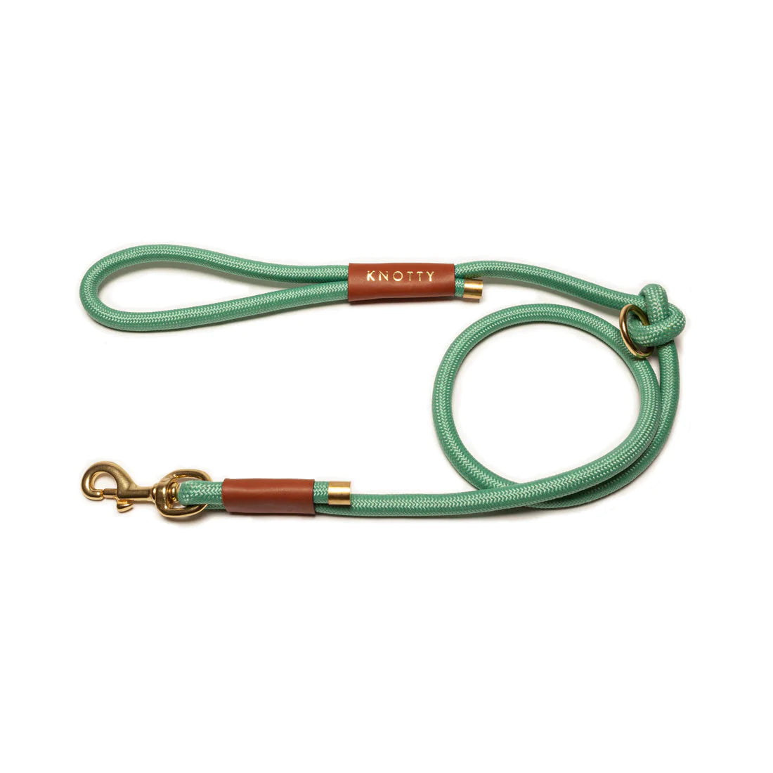 Laisse en corde - Menthe