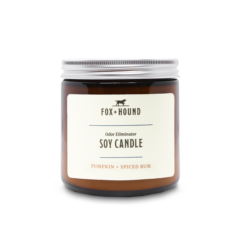 Bougie de soja anti-odeurs K9 Thunder - Citrouille + rhum épicé